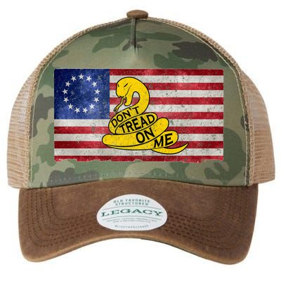 Betsy Ross Don't Trend On Me Snake Legacy Tie Dye Trucker Hat