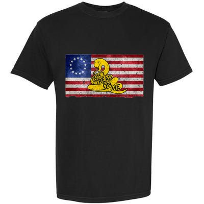Betsy Ross Don't Trend On Me Snake Garment-Dyed Heavyweight T-Shirt