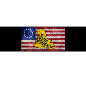 Betsy Ross Don't Trend On Me Snake Bumper Sticker