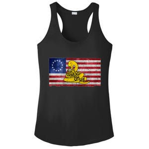 Betsy Ross Don't Trend On Me Snake Ladies PosiCharge Competitor Racerback Tank