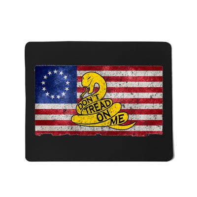 Betsy Ross Don't Trend On Me Snake Mousepad