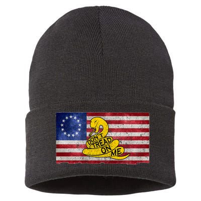 Betsy Ross Don't Trend On Me Snake Sustainable Knit Beanie