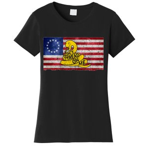 Betsy Ross Don't Trend On Me Snake Women's T-Shirt