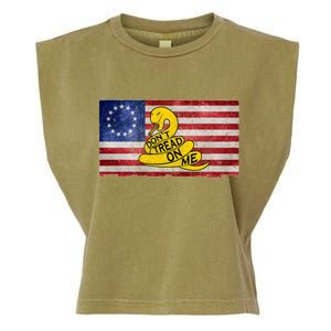 Betsy Ross Don't Trend On Me Snake Garment-Dyed Women's Muscle Tee