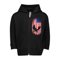 Betsy Ross Flag 13 Colonies Bald Eagle Toddler Zip Fleece Hoodie