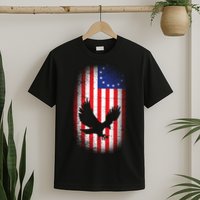Betsy Ross Flag 13 Colonies Bald Eagle T-Shirt