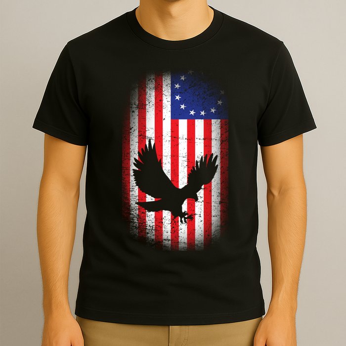 Betsy Ross Flag 13 Colonies Bald Eagle T-Shirt