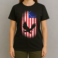 Betsy Ross Flag 13 Colonies Bald Eagle T-Shirt