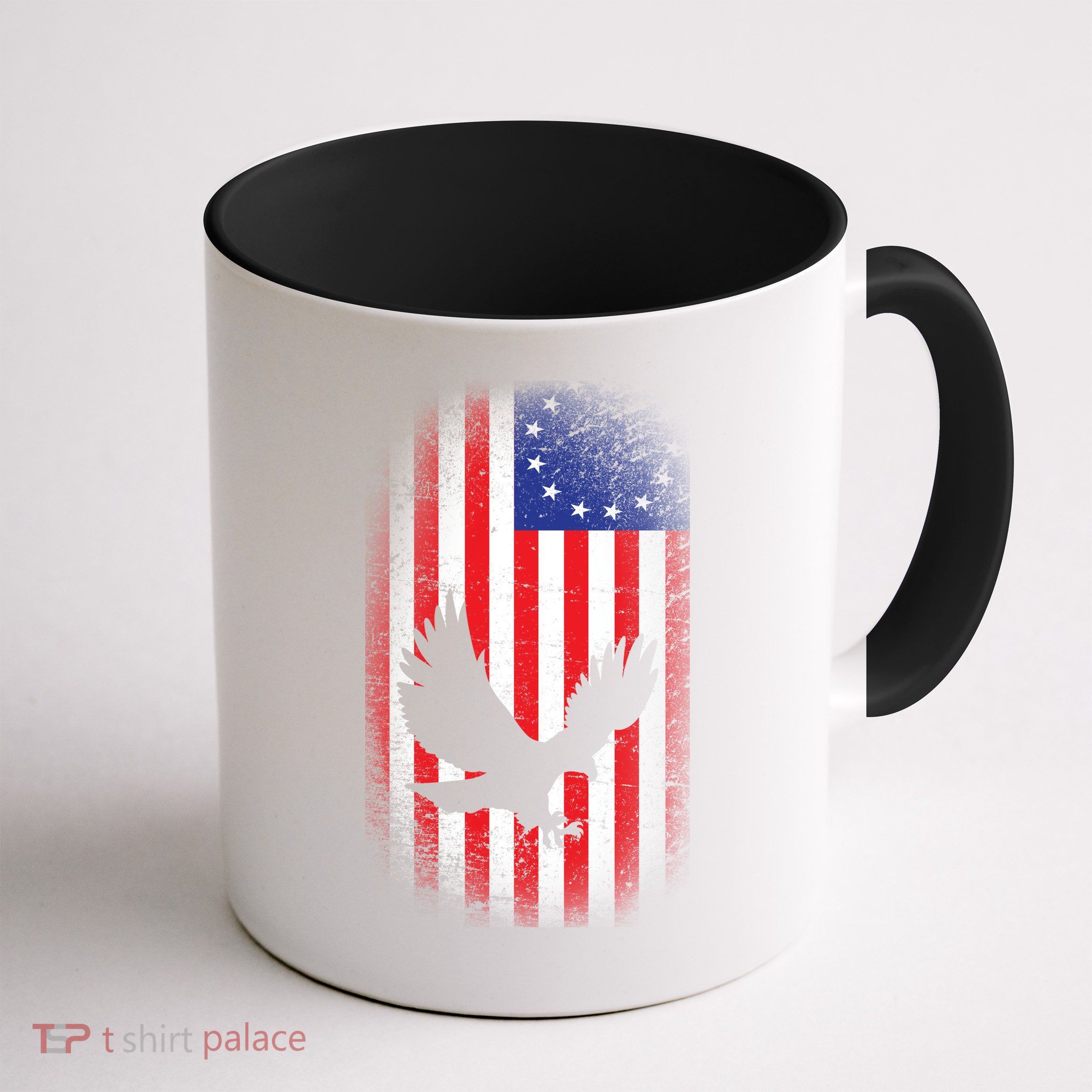 Betsy Ross Flag 13 Colonies Bald Eagle Mug