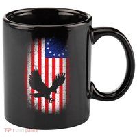 Betsy Ross Flag 13 Colonies Bald Eagle 11oz C Handle Ceramic Mug