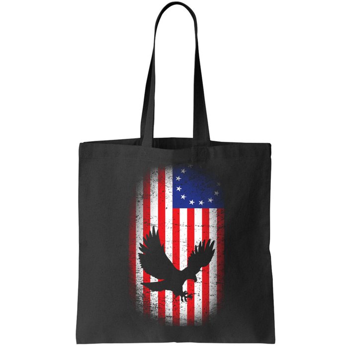 Betsy Ross Flag 13 Colonies Bald Eagle Bag