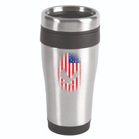 Betsy Ross Flag 13 Colonies Bald Eagle 16oz Travel Tumbler