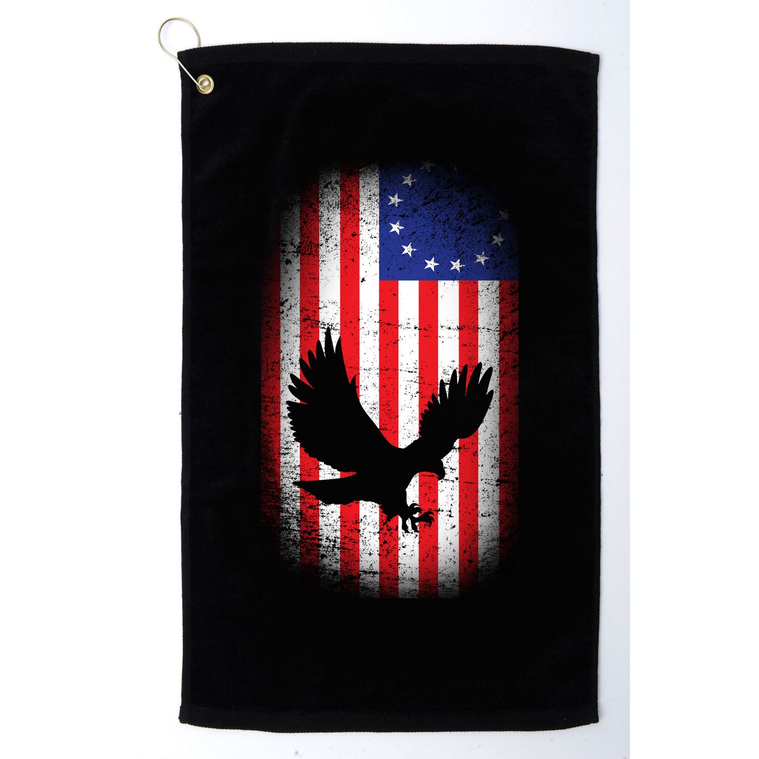 Betsy Ross Flag 13 Colonies Bald Eagle Golf Towel