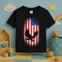 Betsy Ross Flag 13 Colonies Bald Eagle Toddler T-Shirt