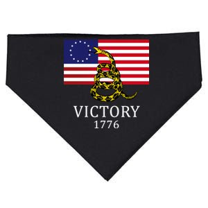 Betsy Ross Flag Don't Tread On Me 13 Colonies USA-Made Doggie Bandana