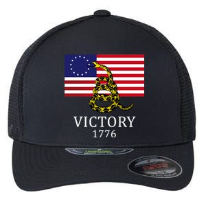 Betsy Ross Flag Don't Tread On Me 13 Colonies Flexfit Unipanel Trucker Cap