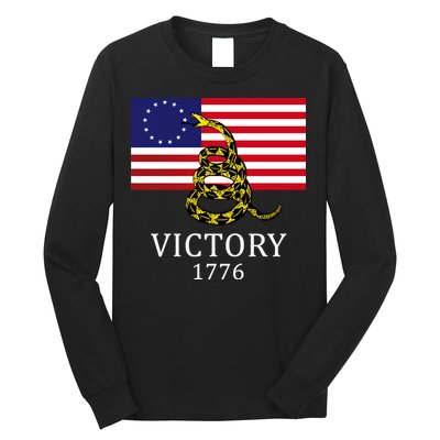 Betsy Ross Flag Don't Tread On Me 13 Colonies Long Sleeve Shirt