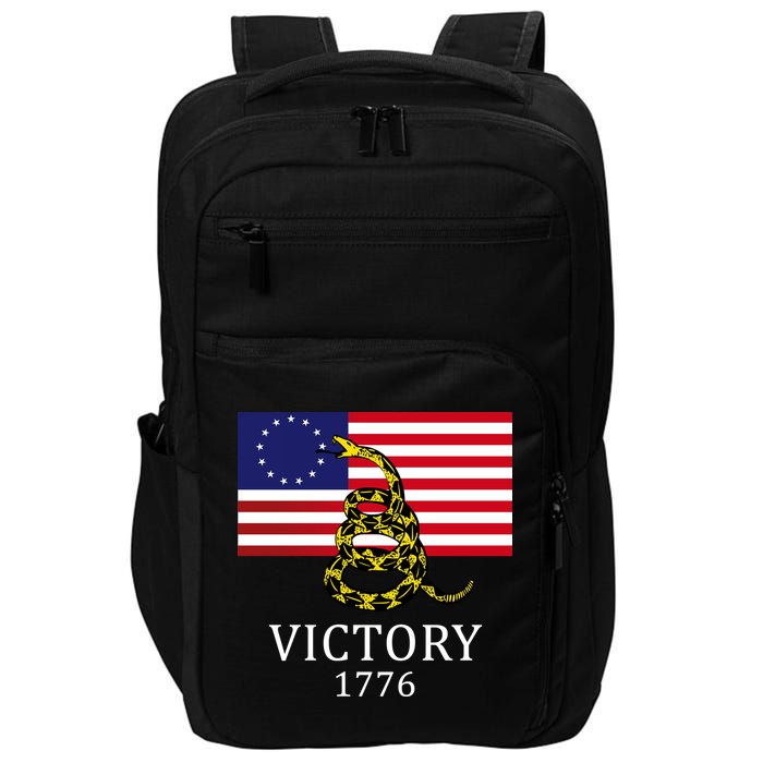Betsy Ross Flag Don't Tread On Me 13 Colonies Impact Tech Backpack