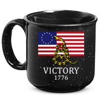 Betsy Ross Flag Don't Tread On Me 13 Colonies 15oz Campfire Ceramic Mug