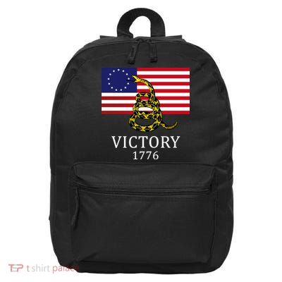 Betsy Ross Flag Don't Tread On Me 13 Colonies 16 in Basic Backpack