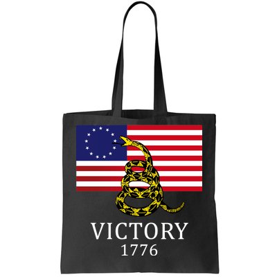 Betsy Ross Flag Don't Tread On Me 13 Colonies Tote Bag