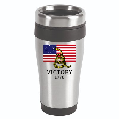 Betsy Ross Flag Don't Tread On Me 13 Colonies 16oz Travel Tumbler