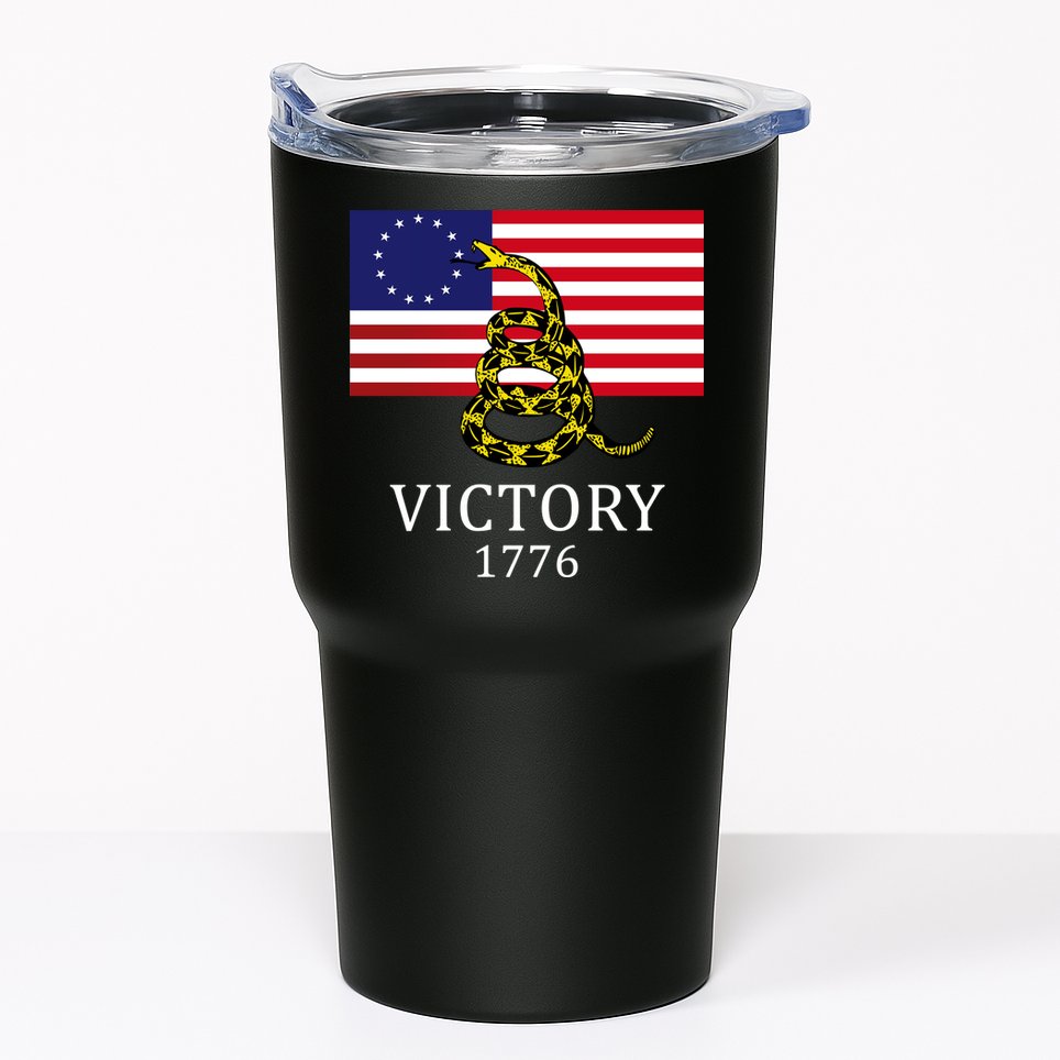 Betsy Ross Flag Don't Tread On Me 13 Colonies Tumbler