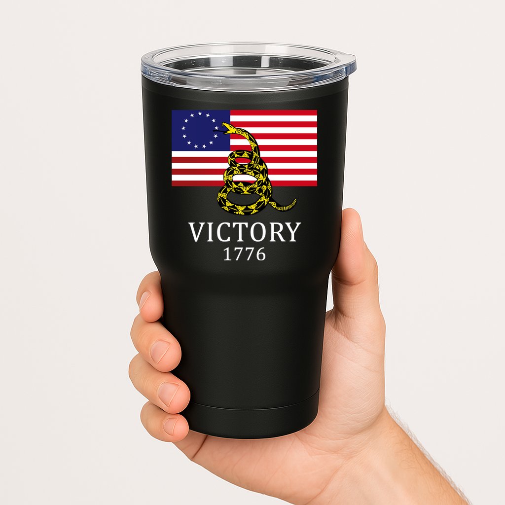 Betsy Ross Flag Don't Tread On Me 13 Colonies Tumbler