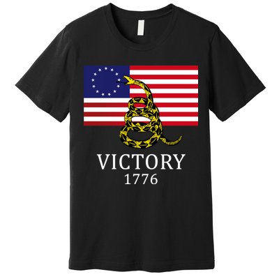 Betsy Ross Flag Don't Tread On Me 13 Colonies Premium T-Shirt