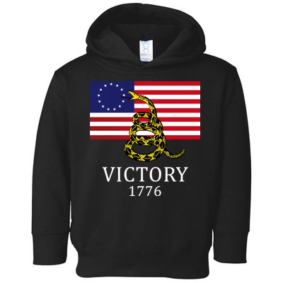 Betsy Ross Flag Don't Tread On Me 13 Colonies Toddler Hoodie