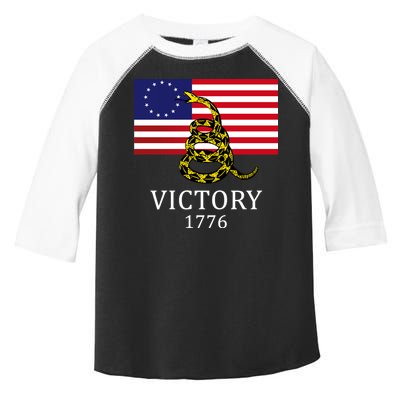 Betsy Ross Flag Don't Tread On Me 13 Colonies Toddler Fine Jersey T-Shirt