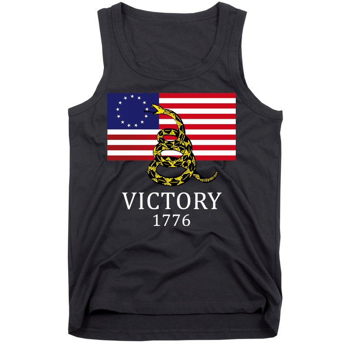 Betsy Ross Flag Don't Tread On Me 13 Colonies Tank Top