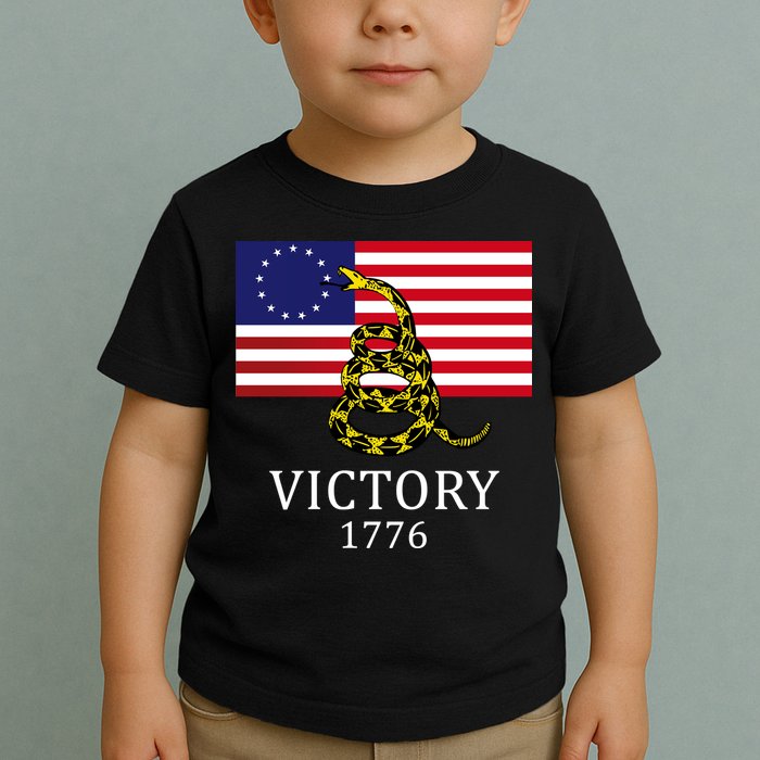 Betsy Ross Flag Don't Tread On Me 13 Colonies Toddler T-Shirt