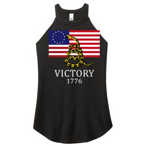 Betsy Ross Flag Don't Tread On Me 13 Colonies Women's Perfect Tri Rocker Tank