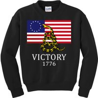 Betsy Ross Flag Don't Tread On Me 13 Colonies Kids Sweatshirt