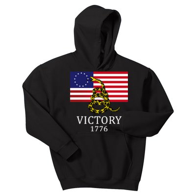 Betsy Ross Flag Don't Tread On Me 13 Colonies Kids Hoodie