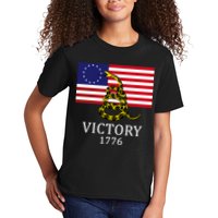 Betsy Ross Flag Don't Tread On Me 13 Colonies Kids T-Shirt