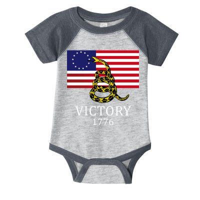 Betsy Ross Flag Don't Tread On Me 13 Colonies Infant Baby Jersey Bodysuit