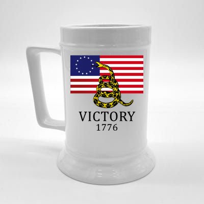 Betsy Ross Flag Don't Tread On Me 13 Colonies Beer Stein