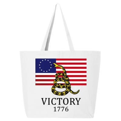 Betsy Ross Flag Don't Tread On Me 13 Colonies 25L Jumbo Tote