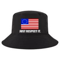 Betsy Ross Flag Just Respect It Cool Comfort Performance Bucket Hat