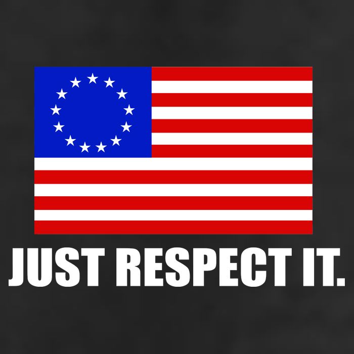 Betsy Ross Flag Just Respect It Cool Comfort Performance Bucket Hat