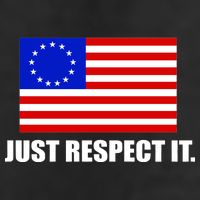 Betsy Ross Flag Just Respect It Golf Towel