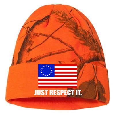 Betsy Ross Flag Just Respect It Kati Licensed 12" Camo Beanie