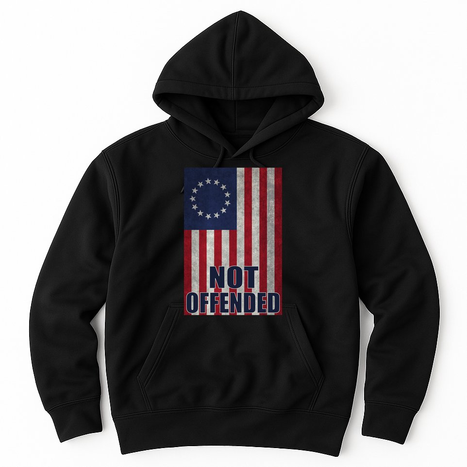 Betsy Ross Flag Not Offended 13 Stars For Protesters Hoodie