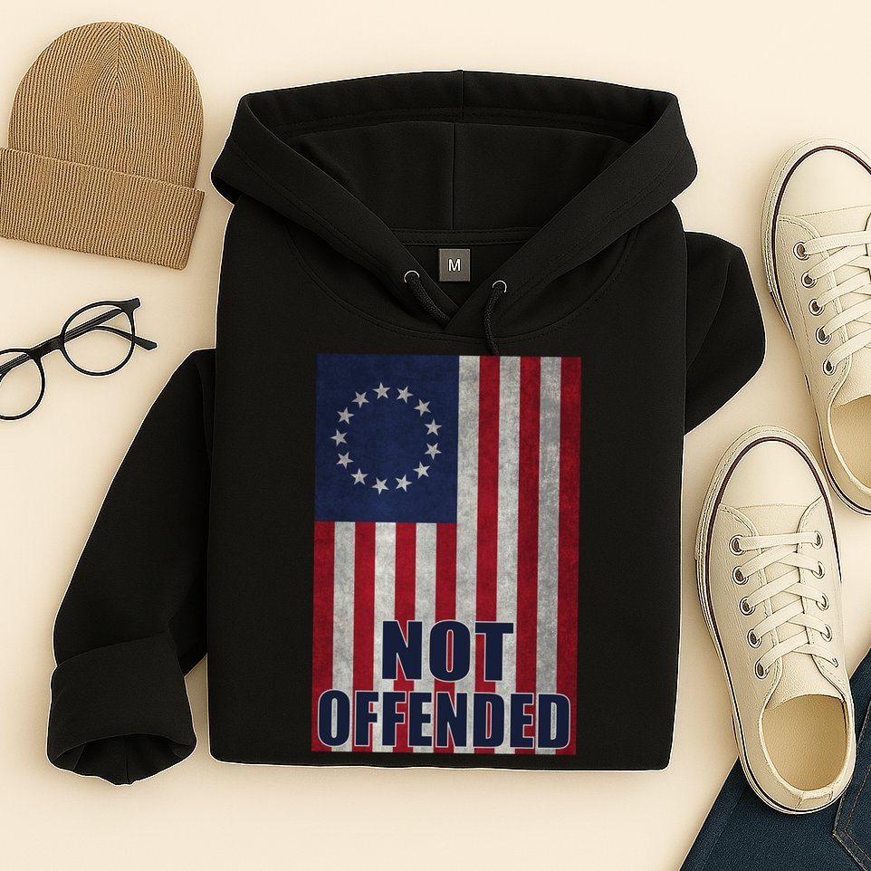 Betsy Ross Flag Not Offended 13 Stars For Protesters Hoodie