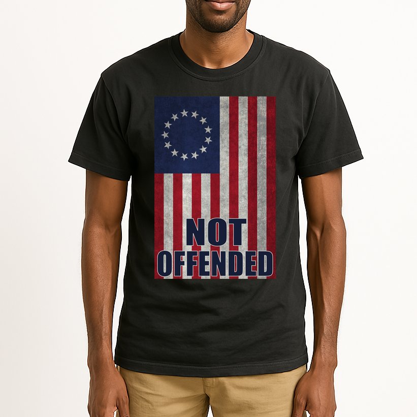 Betsy Ross Flag Not Offended 13 Stars For Protesters Tall T-Shirt