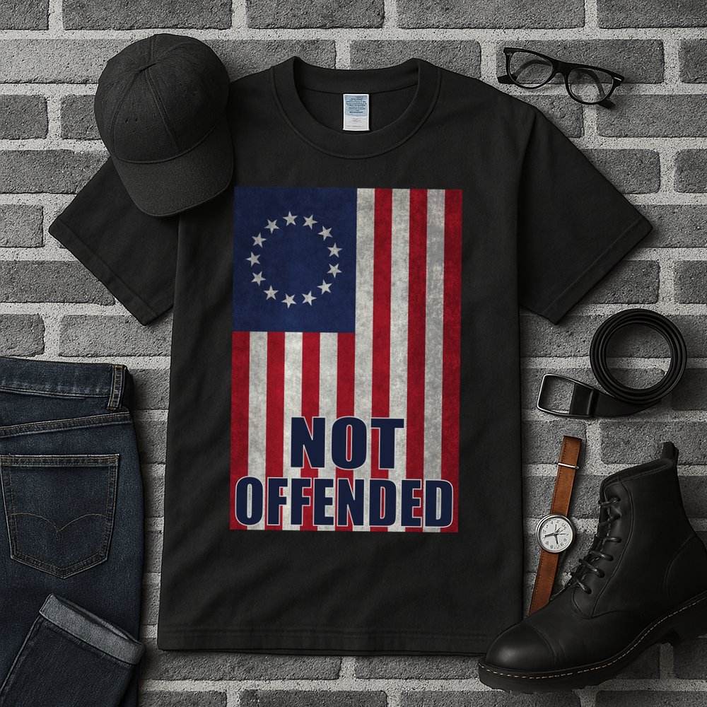 Betsy Ross Flag Not Offended 13 Stars For Protesters Tall T-Shirt