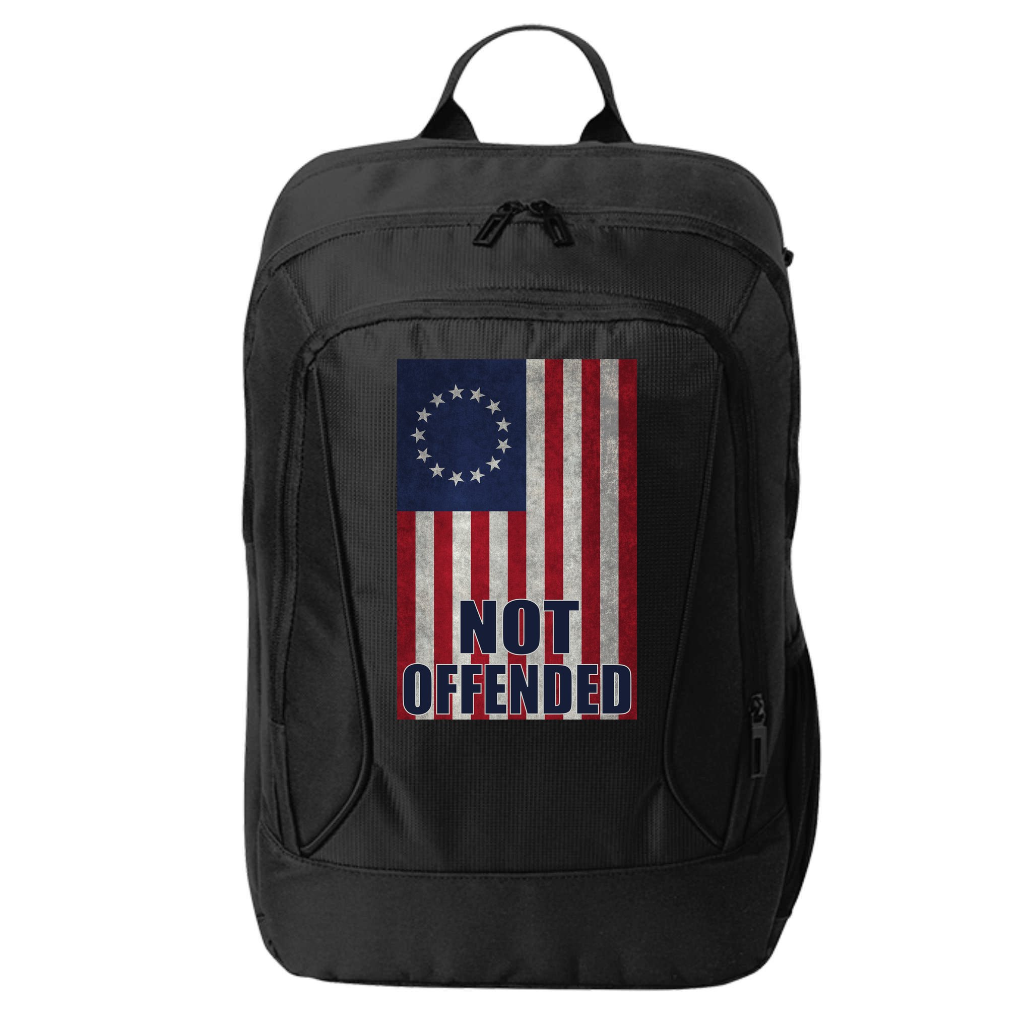 Betsy Ross Flag Not Offended 13 Stars For Protesters City Backpack