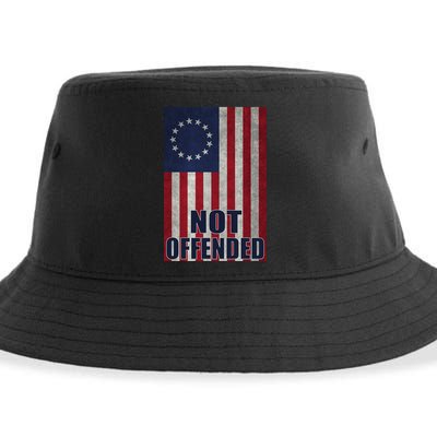 Betsy Ross Flag Not Offended 13 Stars For Protesters Sustainable Bucket Hat
